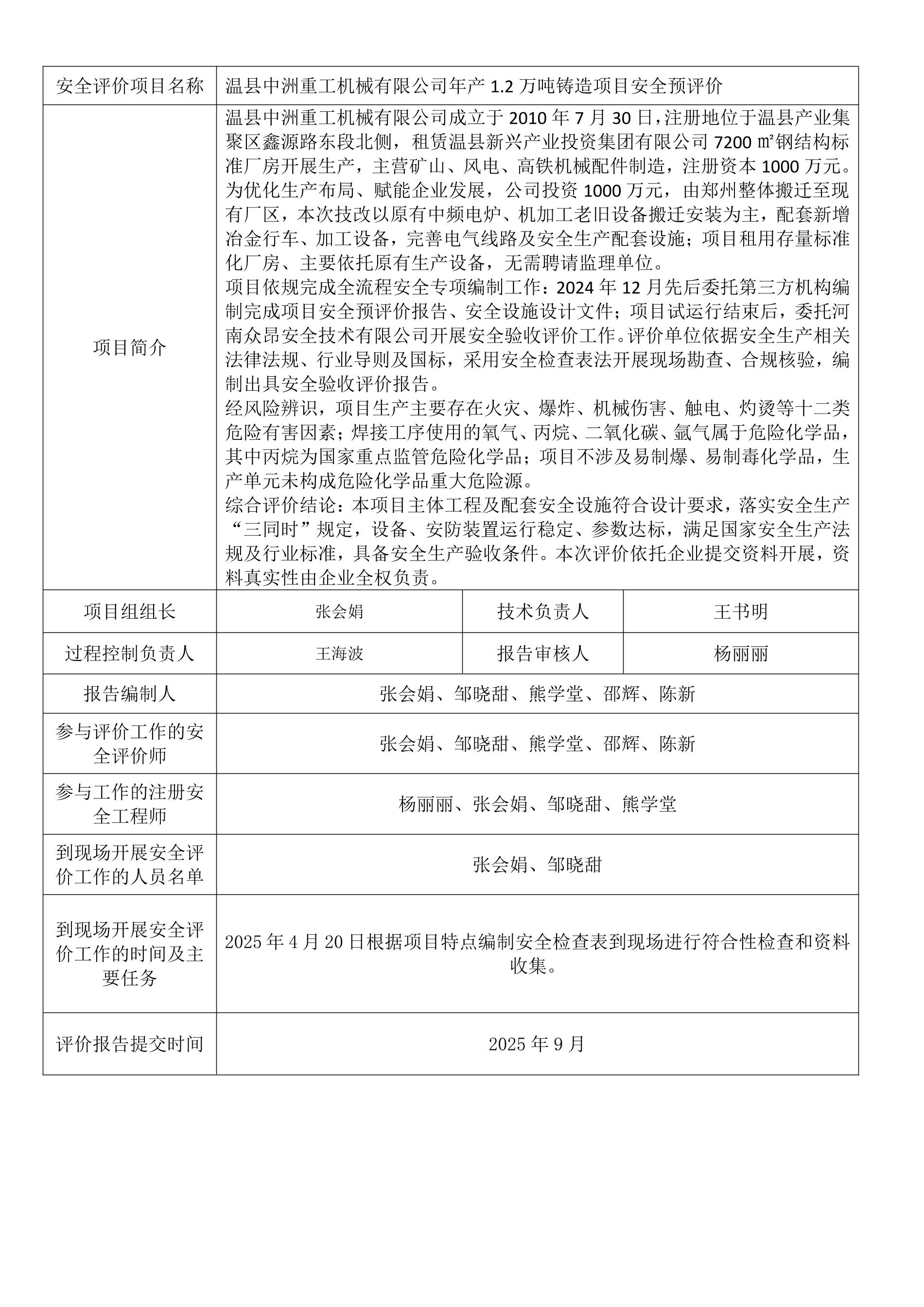 温县中洲重工机械有限公司年产1.2万吨铸造项目安全预评价.jpeg