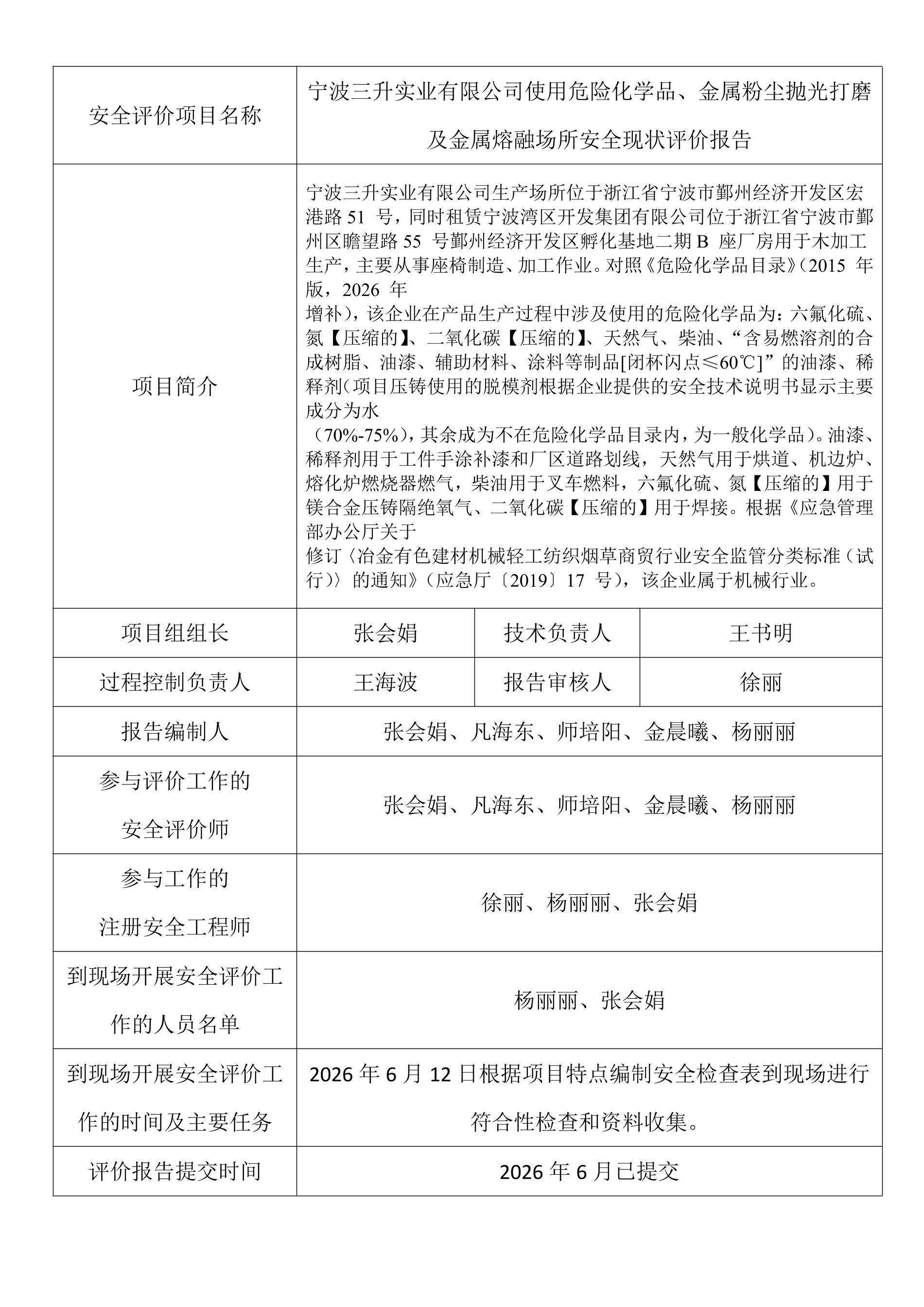 宁波三升实业有限公司使用危险化学品、金属粉尘抛光打磨及金属熔融场所安全现状评价.jpeg