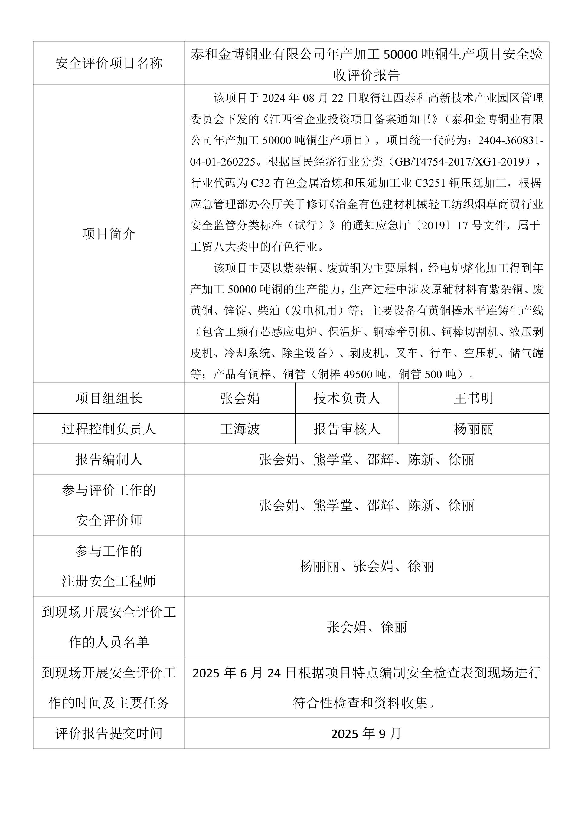 泰和金博铜业有限公司年产加工50000吨铜生产项目安全验收评价报告.jpeg
