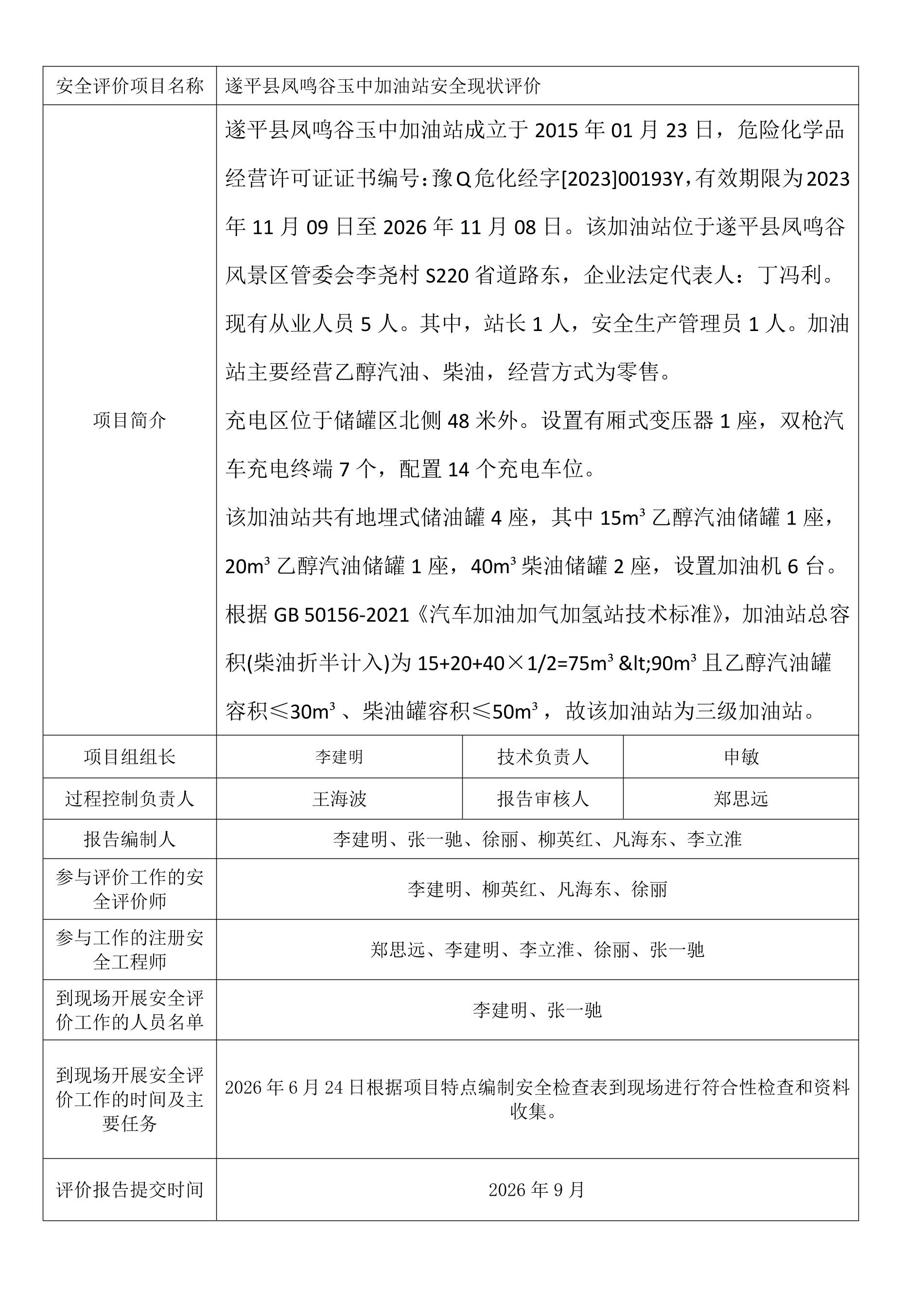 遂平县凤鸣谷玉中加油站安全现状评价.jpeg